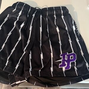 Inaka power Black and White Striped Men's Shorts